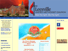 Tablet Screenshot of leesvilleumc.com